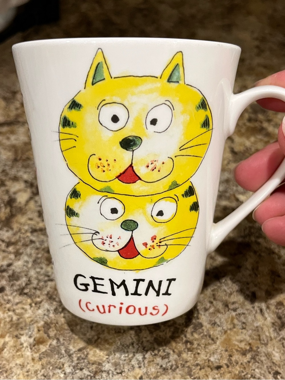 Gemini Cat Ceramic Mug 12 oz.